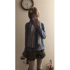 批发原版原色原料/徳绒条纹打底衫半高领<b class='q'>T</b><b class='q'>恤</b>内搭毛茸茸