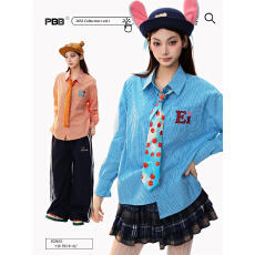 批发原版1:1 直播品质款/美式复古格子长袖<b class='q'>衬衫</b>刺绣春秋百搭开衫上衣