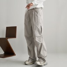 批发爆款新款潮流宽松直筒伞兵工装裤男士跨境专供无性别户外休闲长裤