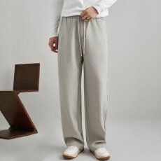 批发新款男装美式青年休闲裤男士秋冬季宽松直筒阔腿裤高品质长裤厚款