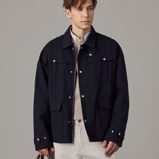 批发老钱风<b class='q'>冬</b>季新款男士夹克棉服品质男装多口袋休闲宽松百搭保暖外套