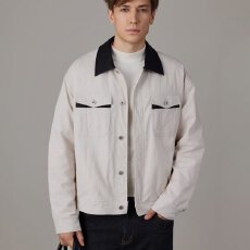 批发2025年<b class='q'>冬</b>季轻奢新款加厚男士夹克上衣洗水做旧时尚百搭棉服外套