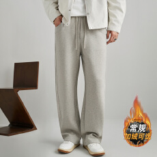 批发数据款 秋冬加绒加厚轻奢品质男装时尚百搭宽松休闲裤男长裤子