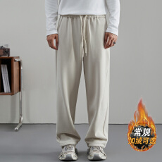 批发爆款 宽松加绒加厚休闲长裤子男品质男装针织卫裤秋<b class='q'>冬</b>季新款