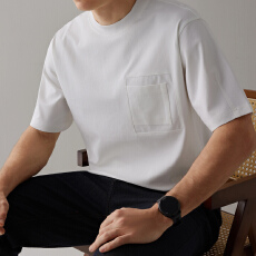 批发男款潮牌纯色圆领<b class='q'>短袖</b>上衣2026夏季新款商务休闲简约男士<b class='q'>T</b><b class='q'>恤</b>