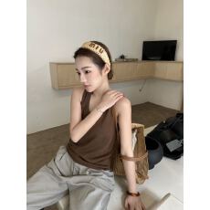 批发源头工厂2026春夏新款韩系方领<b class='q'>宽松</b>显瘦百搭针织亚麻背心