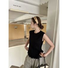 批发源头工厂2026春夏新款韩系方领<b class='q'>宽松</b>显瘦百搭针织伊力特背心