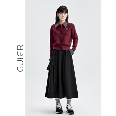 批发2026撞色<b class='q'>寸</b>衣领针织开<b class='q'>衫</b>毛衣