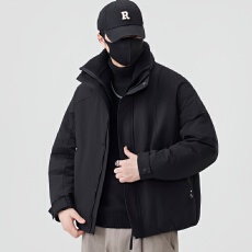 批发2025男士新款羽绒服 假两件双层领 90白鸭绒新国标 已检测