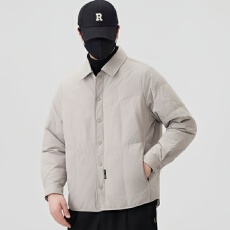 批发2025新款男士轻薄款羽绒服 90白鸭绒新国标 已检测