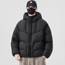 2025新款男士简约翻领羽绒服 90白鸭绒新国标