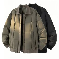 2025新款男士简约翻领羽绒服 90白鸭绒新国标