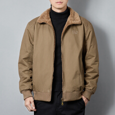 批发跨境 吉普双面穿毛领棉服<b class='q'>外套</b><b class='q'>男士</b>加绒纯棉<b class='q'>夹克</b> 国内平台控198