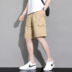 批发夏季100%纯棉短裤男士亲肤透气薄款五分裤中青年爸爸装夏季裤子