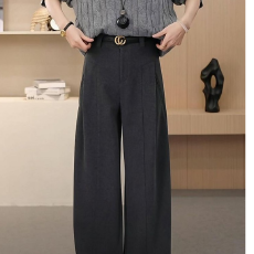 批发毛呢弯刀<b class='q'>裤</b>子女春季2025<b class='q'>新款</b>爆款香蕉<b class='q'>裤</b>高腰宽松显瘦阔腿<b class='q'>裤</b><b class='q'>休闲裤</b>