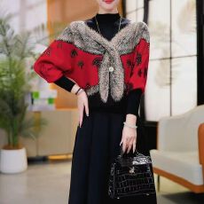 批发双面绒秋冬季长袖百搭遮肉显瘦新款中年<b class='q'>妈妈</b>休闲减龄气质外穿小衫