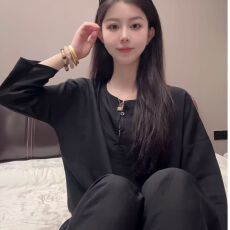 批发【长裤中袖】新款春秋休闲2026<b class='q'>妈妈</b><b class='q'>套装</b>新中式原宿时尚简约两件套