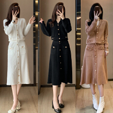 批发小香风<b class='q'>名媛</b>气质高级感流苏开衫<b class='q'>套装</b>裙秋季新款针织半身裙两件套女