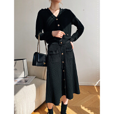 批发小香风名媛气质高级感流苏<b class='q'>开衫</b>套装裙秋季新款<b class='q'>针织</b>半身裙两件套女