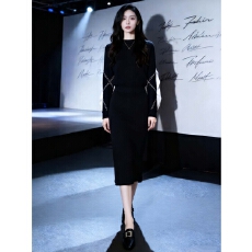 批发气质休闲名媛风时尚套装<b class='q'>秋</b>冬新款显瘦通勤日常穿搭女针织两件套