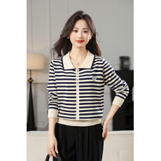 批发2025新品上市针织<b class='q'>毛衣</b>假开衫套头翻领外贸修身打底外套时尚爆款