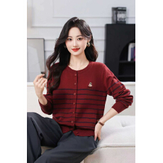 批发2026春装新品女装<b class='q'>上衣</b>条纹外贸刺绣开衫大方修身气质百搭<b class='q'>外套</b>时尚