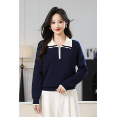 批发2026春装新品女装翻领半开衫拉链紫色外贸套头上衣<b class='q'>外套</b><b class='q'>百搭</b>潮流女