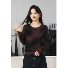 批发2026春装新品女装套头条纹<b class='q'>外套</b>外贸宽松上衣时尚<b class='q'>百搭</b>潮流