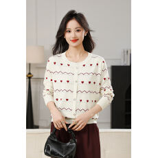 批发2026春装新品假开衫<b class='q'>条纹</b>针织衫外贸提花纽扣套头休闲时尚修身潮流