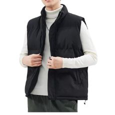 男士棉服坎肩无袖马甲潮外穿秋季保暖休闲舒适棉褂子