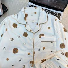 批发德绒卡皮巴拉睡衣女秋冬季珊瑚绒加绒加厚<b class='q'>长袖</b>春秋款家居服套<b class='q'>装</b>