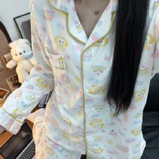 批发德绒厨师饼饼睡衣女秋冬季珊瑚绒加绒加厚<b class='q'>长袖</b>春秋款家居服套<b class='q'>装</b>