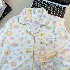 批发德绒厨师饼饼睡衣女秋冬季珊瑚绒加绒加厚<b class='q'>长袖</b>春秋款家居服套<b class='q'>装</b>