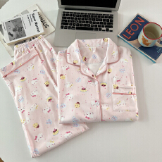 批发德绒萌萌KT猫粉睡衣女秋冬季珊瑚绒加绒加厚<b class='q'>长袖</b>春秋款家居服套<b class='q'>装</b>