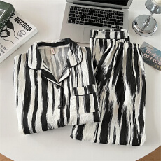 批发云朵棉卡通睡衣女款2025新款春秋季长袖长宽松家居服<b class='q'>套装</b>