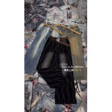 批发2025<b class='q'>欧洲站</b>新款满钻<b class='q'>牛仔裤</b>女春款新款高腰显瘦直筒阔腿裤百搭牛仔