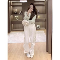 批发牛仔<b class='q'>背带</b>裤女2025春季设计感高腰阔腿宽松小个子直筒裤