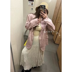 批发亚麻单层<b class='q'>西装外套</b>女原创多色休闲宽松显瘦防晒薄款西装