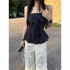 批发2026夏季新款韩版修身显瘦波点吊带背心女内搭<b class='q'>打底</b>衫