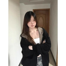 批发纯棉华棉千鸟格两面穿连帽卫衣外套<b class='q'>女</b>in春新款小众设计宽松韩版