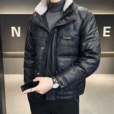 批发男士<b class='q'>羽绒服</b>2025年冬季新款潮牌加厚百搭帅气冬装外套韩版潮流