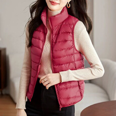 批发中老年人马甲女秋<b class='q'>冬</b>款奶奶装羽绒棉背心妈妈加绒加厚坎肩保暖外套