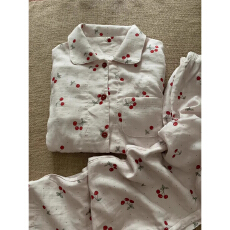 批发【仙飘飘】<b class='q'>明星</b><b class='q'>同款</b>云朵棉甜美樱桃睡衣女<b class='q'>套装</b>可外穿家居服两件套