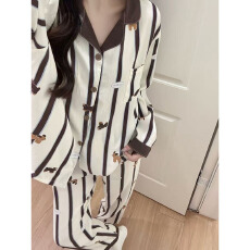 批发优质量春季睡衣<b class='q'>女</b>士新款云朵棉长袖翻领长裤休闲家居服套装