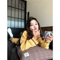 批发优质量春季睡衣<b class='q'>女</b>士新款云朵棉长袖翻领长裤休闲家居服套装