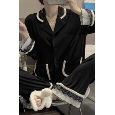 批发官图仿棉 宫廷风蕾丝睡衣女2026新款宽松大码可外穿家居服