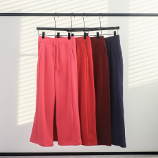 批发LD 卫裤直筒阔腿裤垂坠感口袋<b class='q'>运动</b>长裤<b class='q'>修身</b>显瘦健身裤女