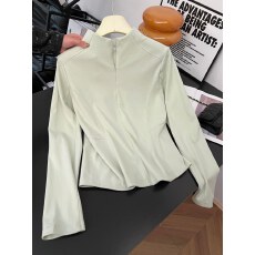 批发<b class='q'>大码</b>女装德绒立领正肩长袖T恤2025年秋冬新款胖MM<b class='q'>打底衫</b>修身上衣