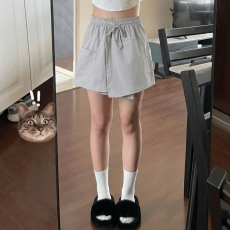 批发复古巨好看开叉工装<b class='q'>裙裤</b>女夏季<b class='q'>大码</b>微胖MM显瘦宽松半身裙速干短裤