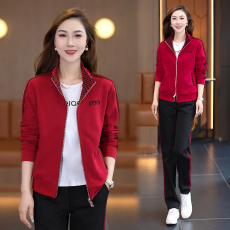 批发套装女2026新款超火卫衣格子时尚<b class='q'>大码</b>春秋减龄休闲<b class='q'>运动服</b>两件套潮